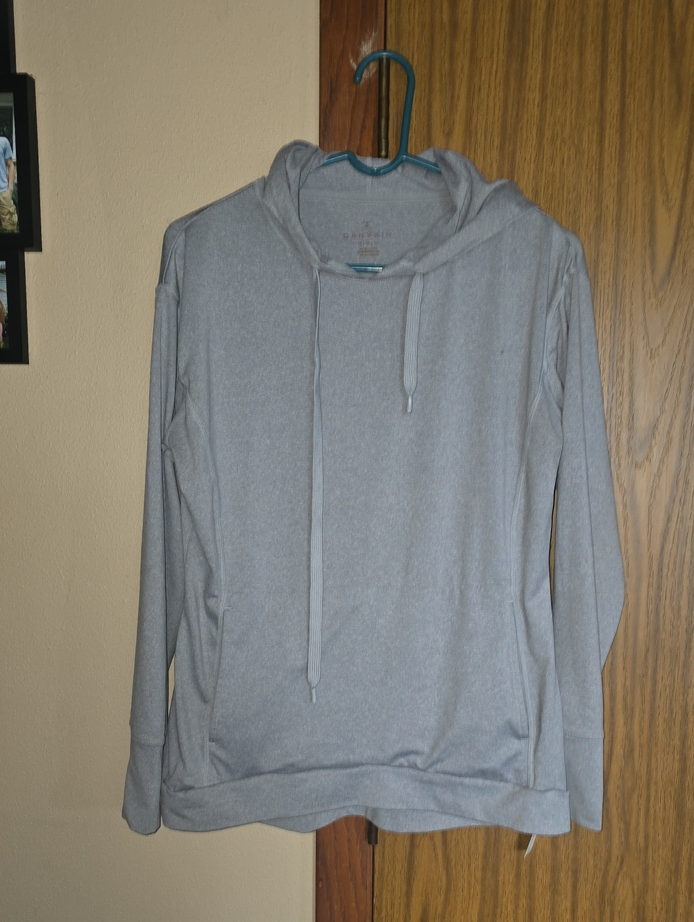 Danskin Gray Women's Hooded Pullover Sweatshirt